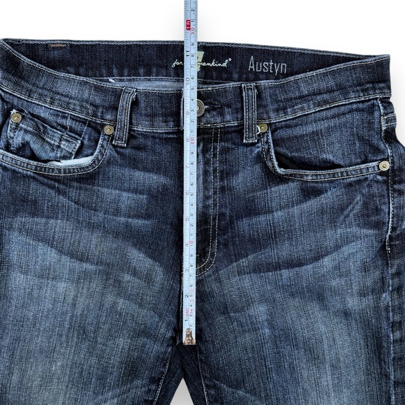 7 For All Mankind Jeans Mens Size 29 Austyn‎ Blue Denim Dark Wash 27” inseam - Picture 3 of 13